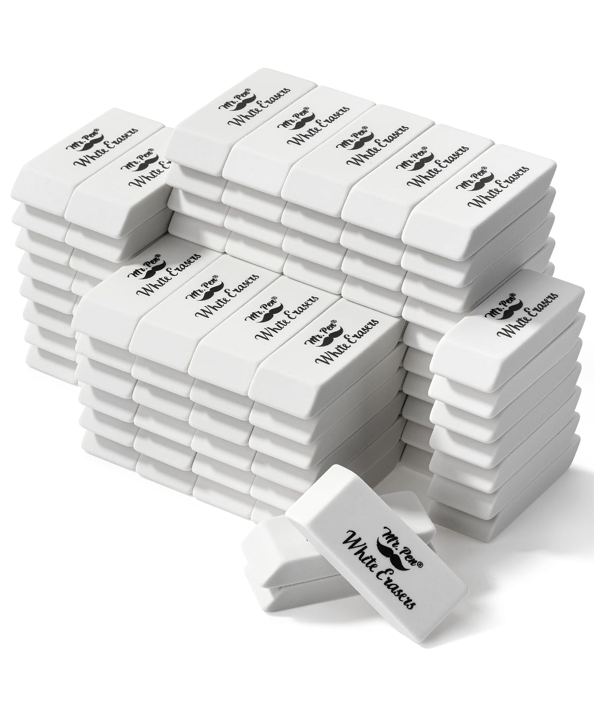 Mr. Pen- Pink Pencil Eraser, 12 Pack