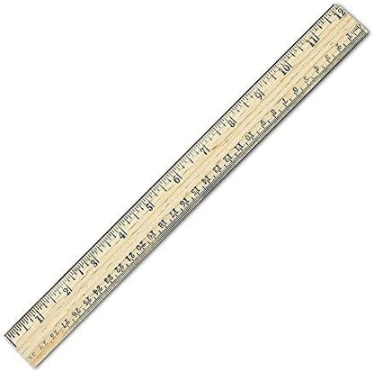 Westcott School Ruler with 16ths and Metric, 12-Inch (10377)