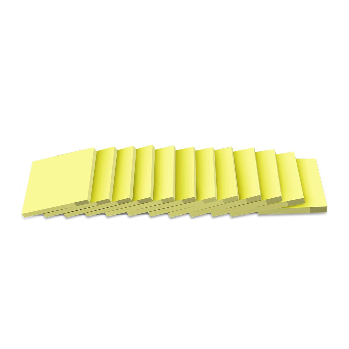 (24 Pads) Sticky Notes 3x3 in Yellow, Strong Adhesive, Clean Removal