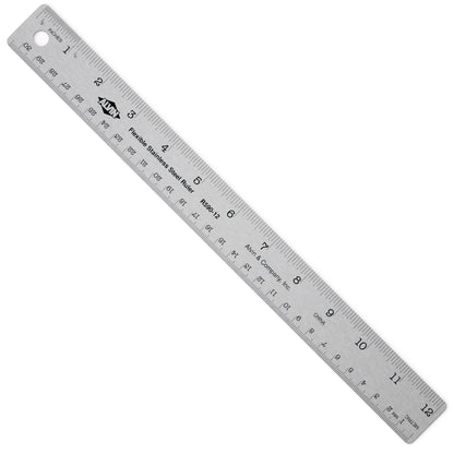 ALVIN Stainless Steel Ruler 24 Inches Model R590-24 Drawing and Design Tool for Students and Professionals, Great for Drafting, Architecture, Engineering, and Art - Stainless Steel Ruler -24 Inches