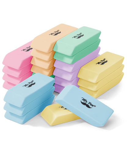 Mr. Pen- Pink Pencil Eraser, 12 Pack