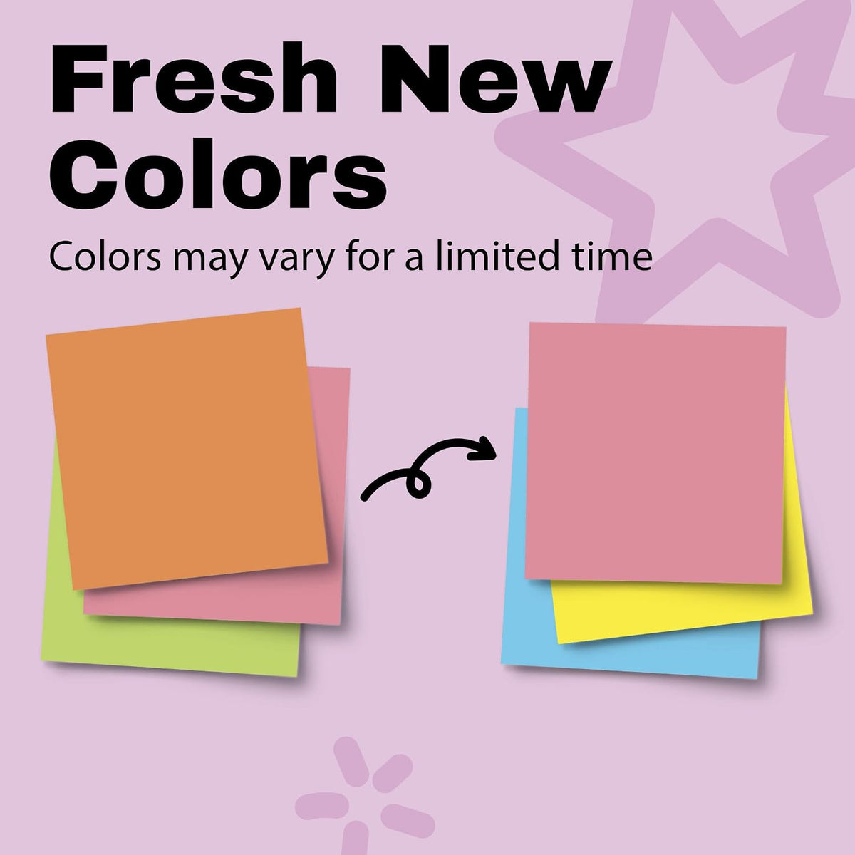 Post-it Super Sticky Notes, 3 x 3 in, Neon Fizz, 3 Pads, 45 Sheets/Pad
