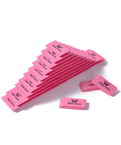 Mr. Pen- Pink Pencil Eraser, 12 Pack