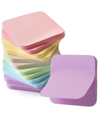 Mr. Pen- Sticky Notes, 2.8"x2.8", 12 Pads, 720 Sheets, Pastel Color