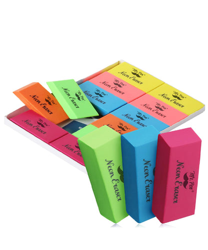 Mr. Pen- Pink Pencil Eraser, 12 Pack