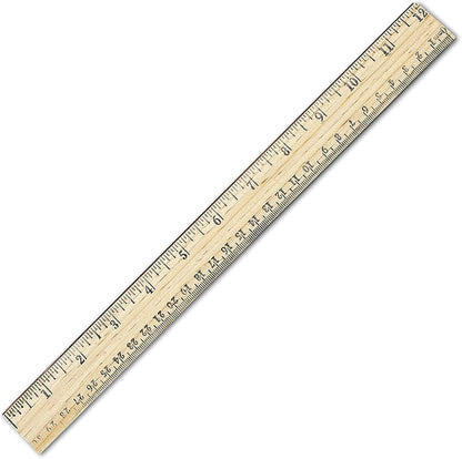 Westcott School Ruler with 16ths and Metric, 12-Inch (10377)