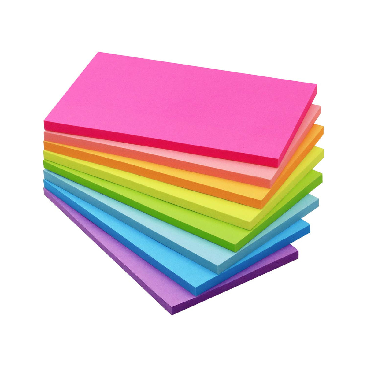 Sticky Notes 3x5 in, Bright Colors, 8 Pads, 50 Sheets/Pad Total 400 Sheets