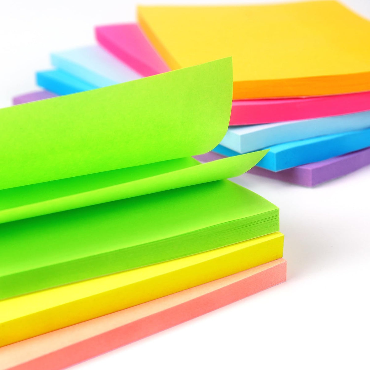 Sticky Notes 3x5 in, Bright Colors, 8 Pads, 50 Sheets/Pad Total 400 Sheets