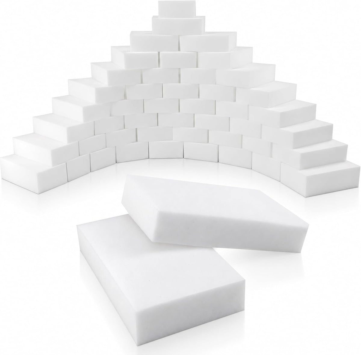100 Pack Magic Cleaning Sponge Erasers, Non-Scratch Melamine Sponges Bulk