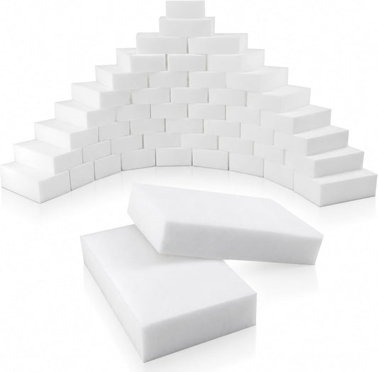 100 Pack Magic Cleaning Sponge Erasers, Non-Scratch Melamine Sponges Bulk
