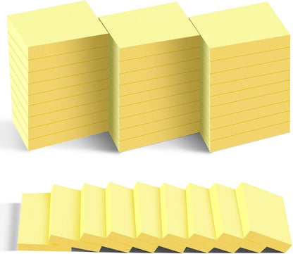 (54 Pads) 9 Bright Colors Sticky Notes 1.5x2in, Suitable for School, Office