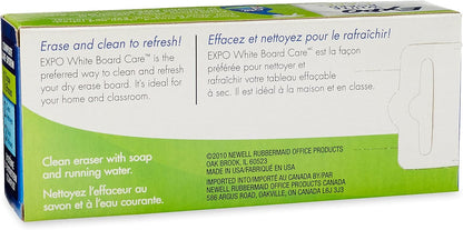 EXPO Dry Erase Soft Pile Block Whiteboard Eraser, 5-1/8 in. x 1-1/2 in. - Whiteboard, Calendar, Organization, Essential Supplies for Office, School, Classroom, Teachers 1 Count(Pack of 2)