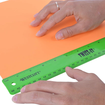 Westcott 12" Twist It Flexible Ruler, Assorted Colors