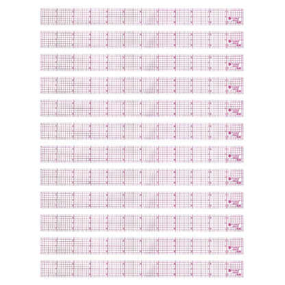 Westcott B-70 8ths Graph Beveled Ruler, 12 in