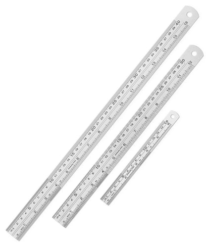 Mr. Pen- Metal Straight Edge Ruler, 6 pcs, 6", 8", 10", 12", 14", 16"