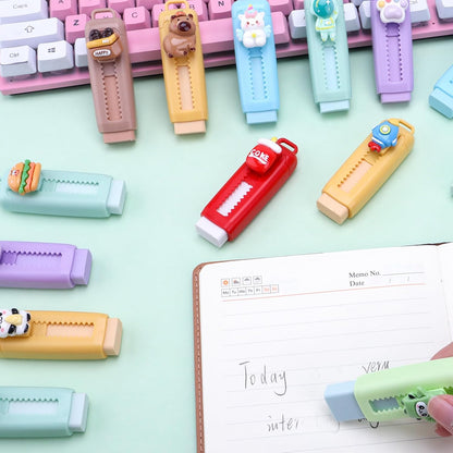 24 Pcs Retractable Eraser Cute Erasers Bulk Back to School Gifts