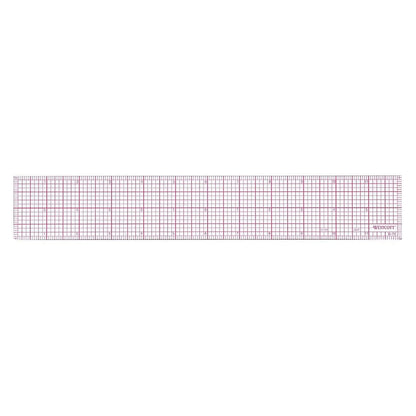 Westcott B-70 8ths Graph Beveled Ruler, 12 in