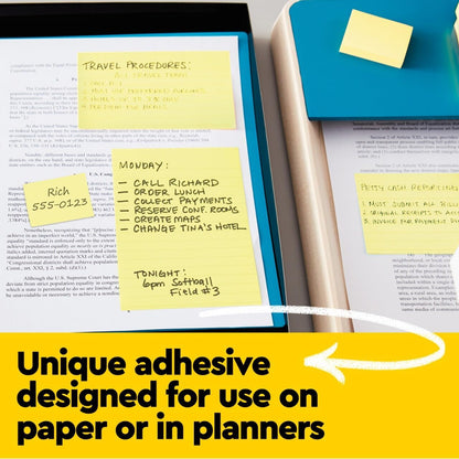 Post-it Notes, 3 x 3 in, The Iconic Canary Yellow Note, 24 Pads