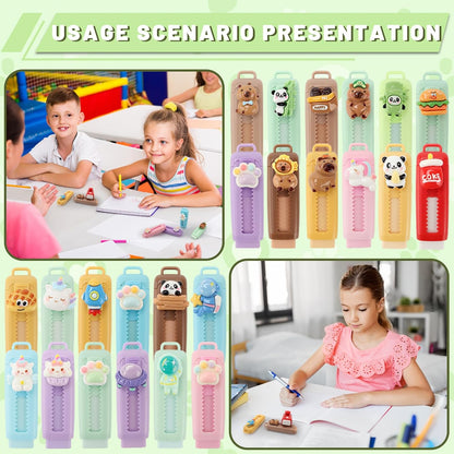 24 Pcs Retractable Eraser Cute Erasers Bulk Back to School Gifts