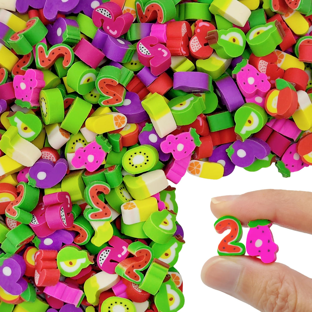 200pcs Ocean Mini Erasers for Kids, Bulk Cute Pencil Erasers Small Fun Erasers for Classroom Rewards Party Favors Gift Filling Eraser