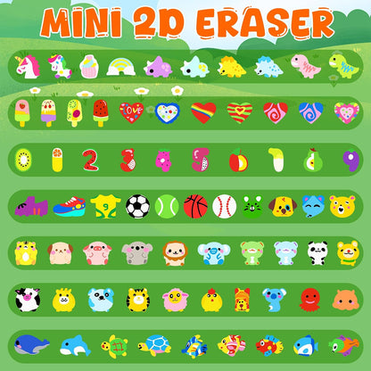 200pcs Ocean Mini Erasers for Kids, Bulk Cute Pencil Erasers Small Fun Erasers for Classroom Rewards Party Favors Gift Filling Eraser